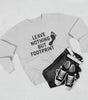 “Leave Nothing But Footprints” Sweatshirt – Wear Your Love for the Planet