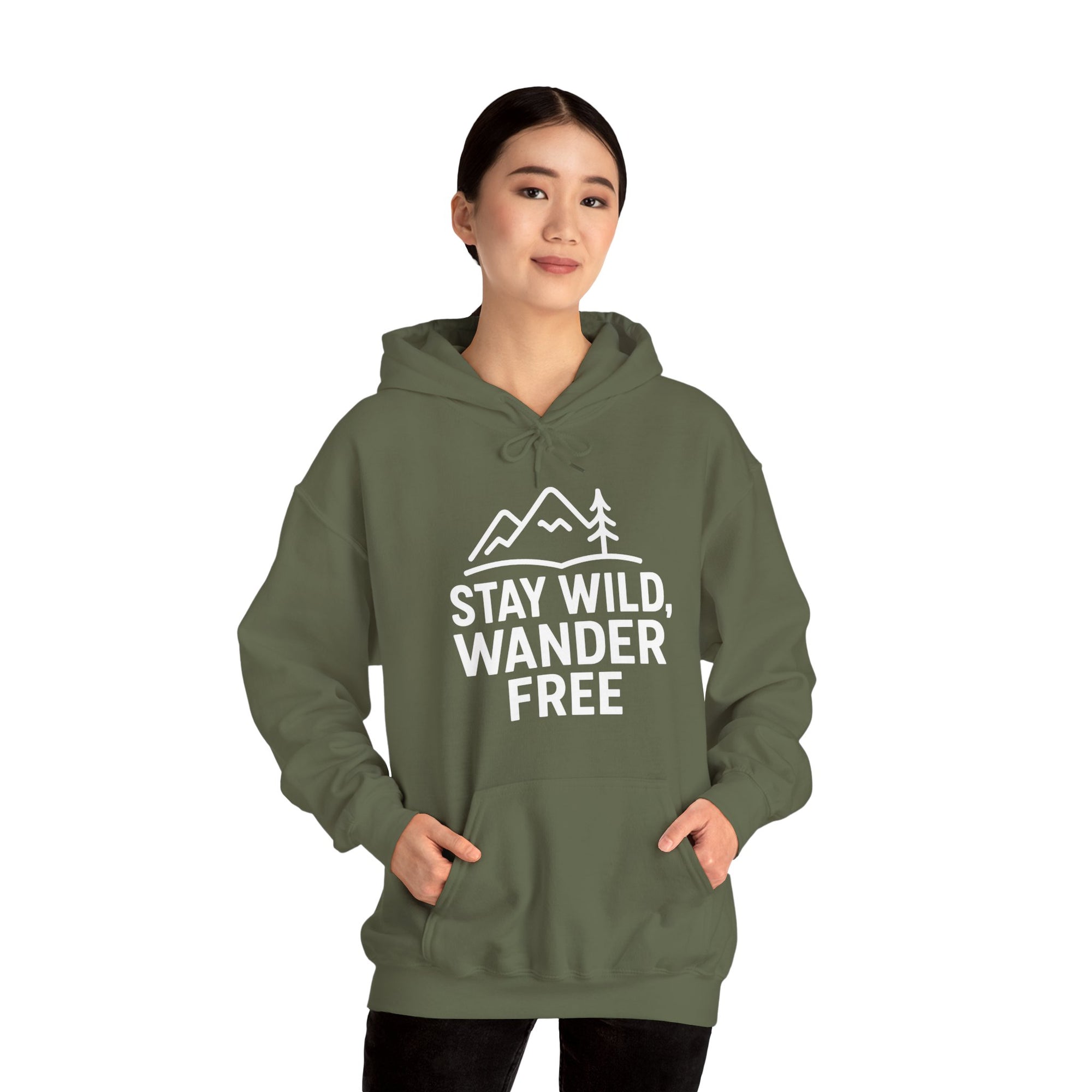 “Stay Wild, Wander Free” Hoodie – For the Soul That Never Settles