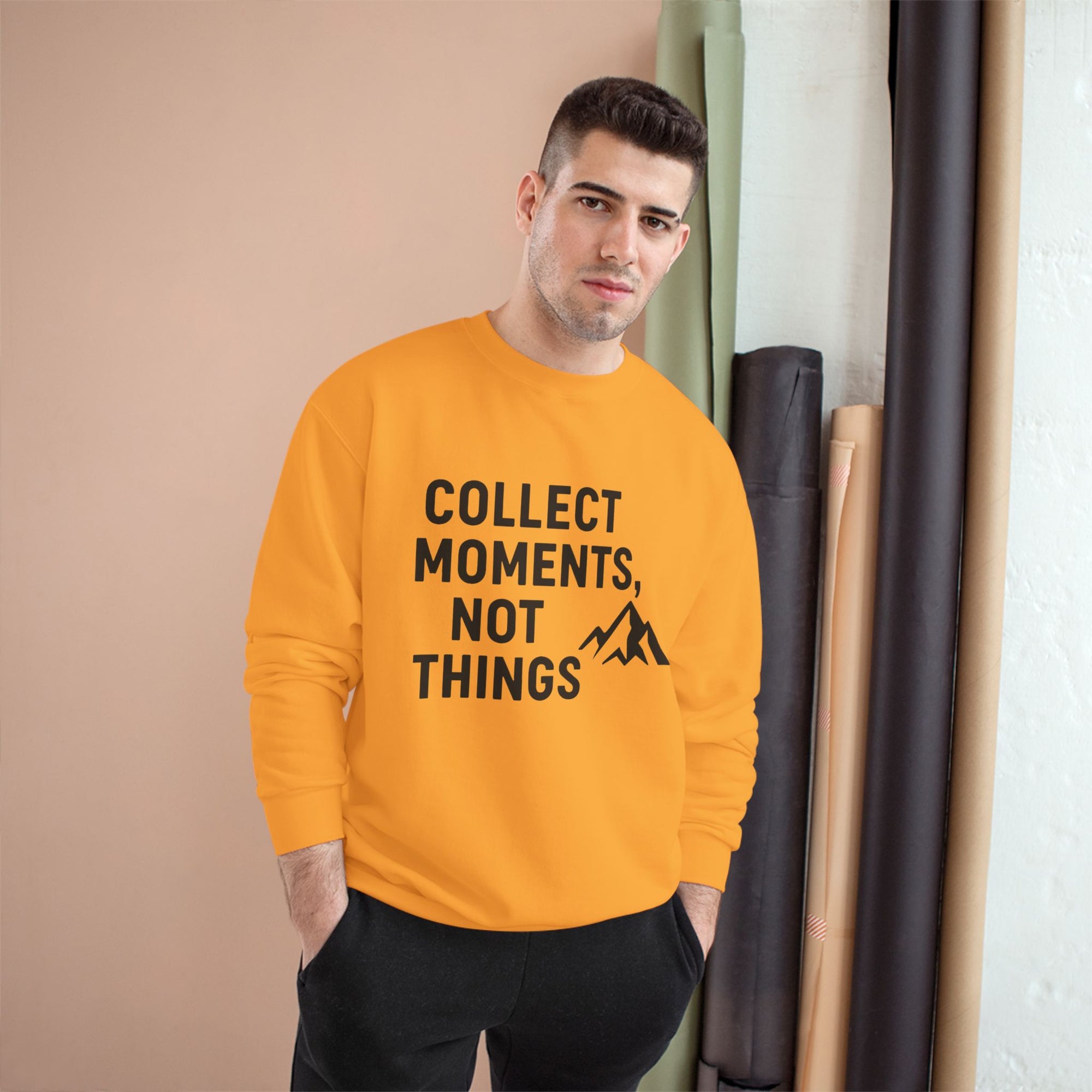 “Collect Moments, Not Things” Adventure Sweatshirt – For the Ones Who Live to Feel Alive