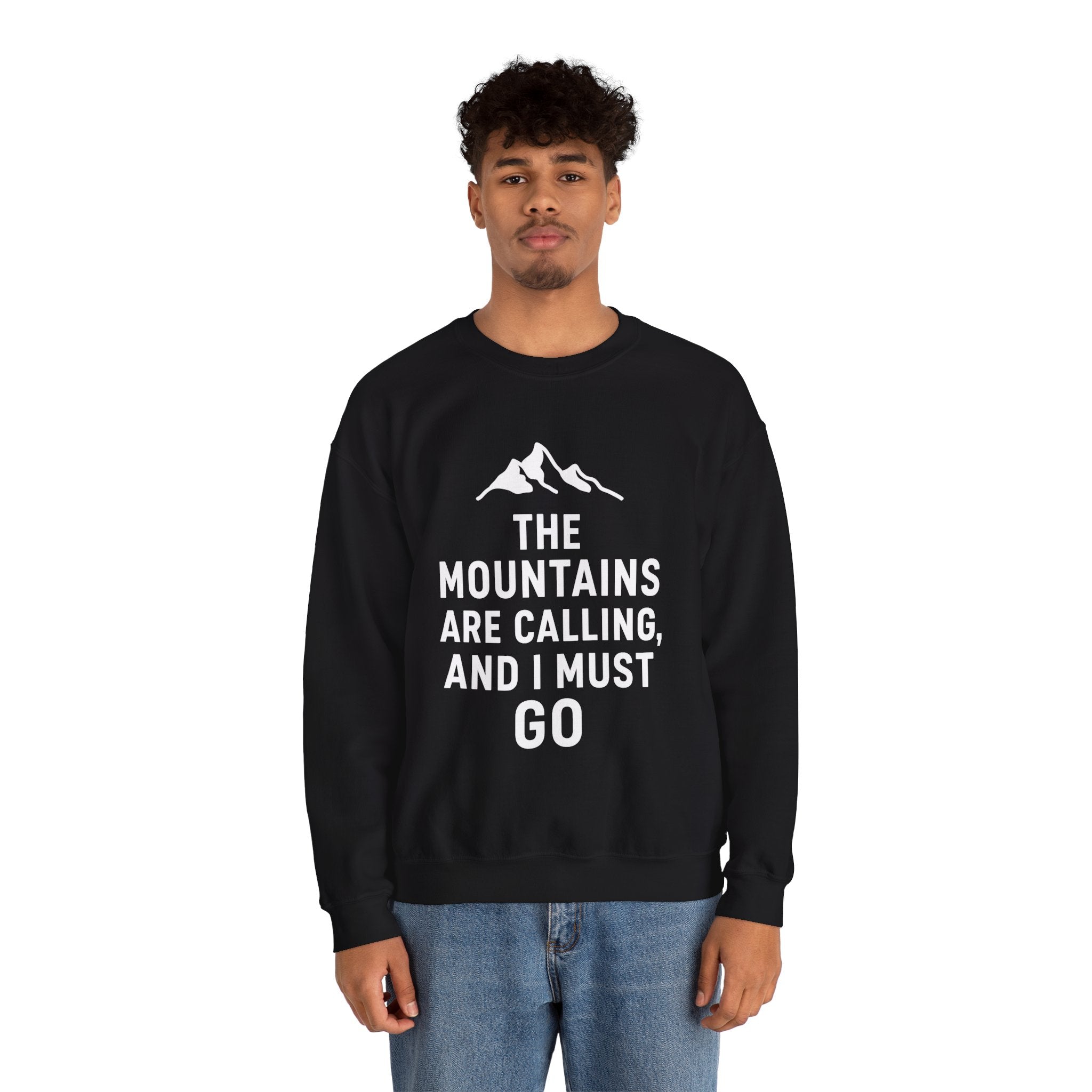 Mountain Crewneck Sweatshirt – “The Mountains” Graphic