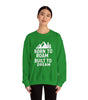 Born to Roam Built to Dream Crewneck Sweatshirt — Adventure Mountain Graphic