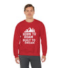 Born to Roam Built to Dream Crewneck Sweatshirt — Adventure Mountain Graphic