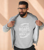 Road-Trip Crewneck Sweatshirt – “I Chase Roads That Never End”