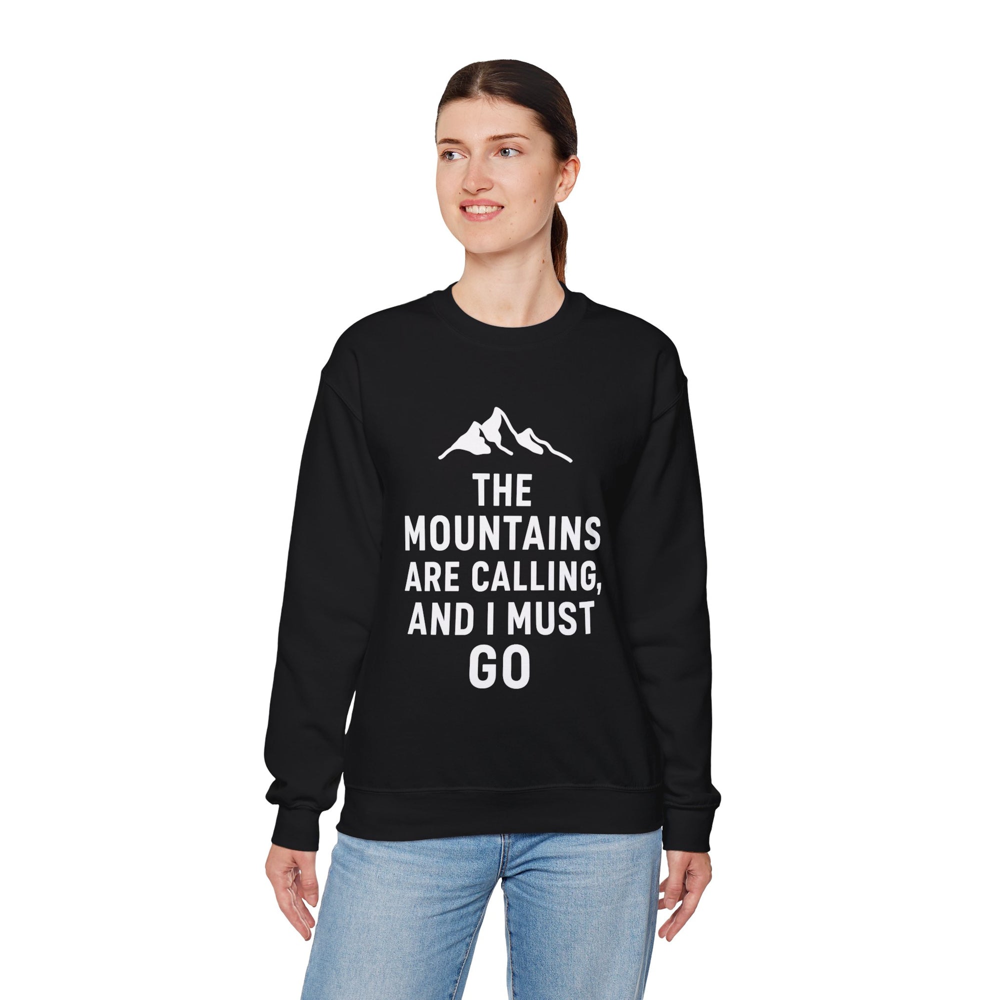 Mountain Crewneck Sweatshirt – “The Mountains” Graphic