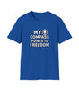 “My Compass Points to Freedom” T-Shirt – For Those Who Choose the Open Road and the Free Spirit