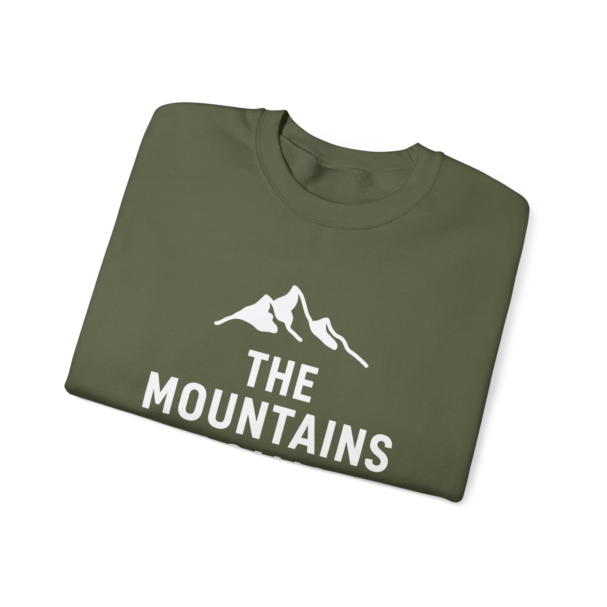 Mountain Crewneck Sweatshirt – “The Mountains” Graphic
