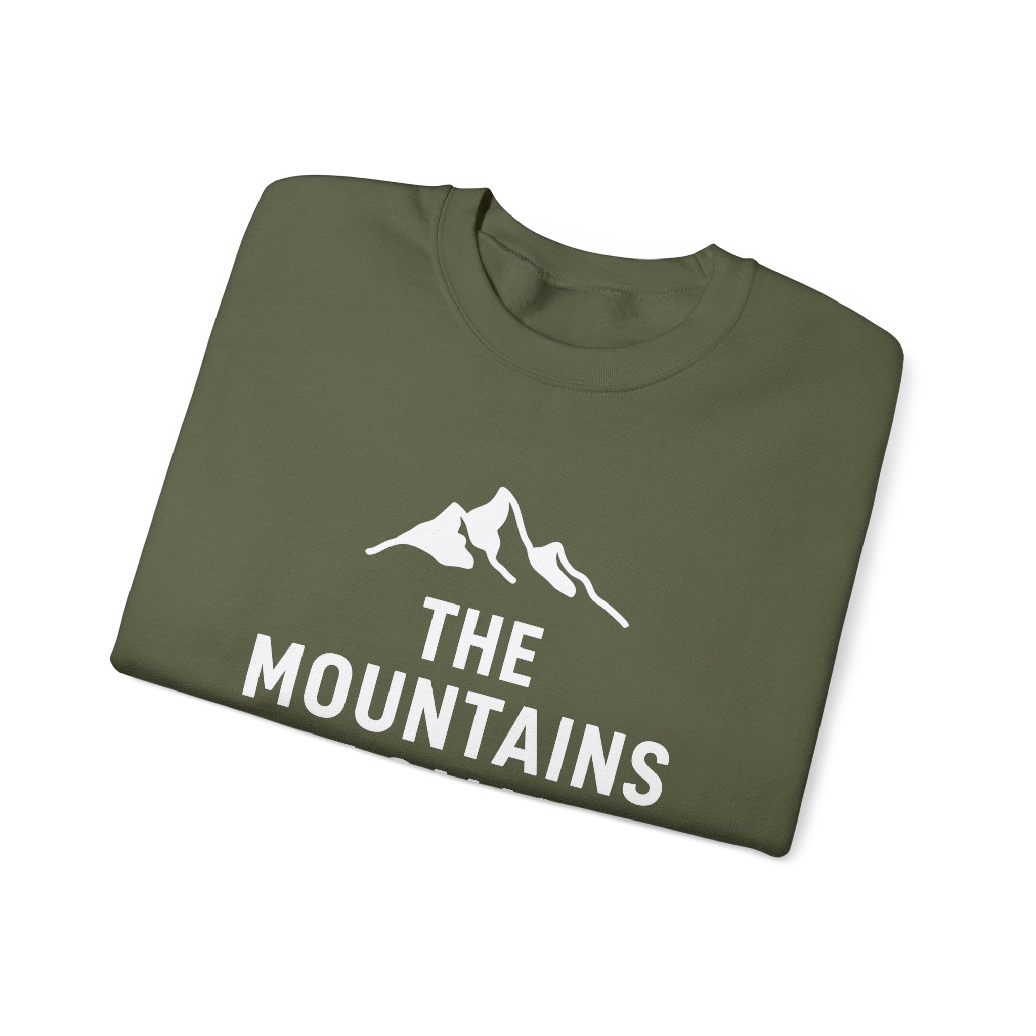 Mountain Crewneck Sweatshirt – “The Mountains” Graphic