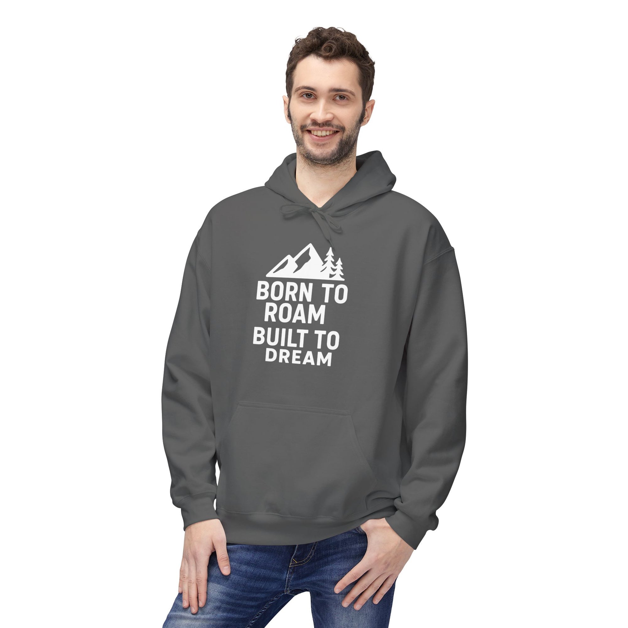 White Classic Mid-Weight Fleece Hoodie