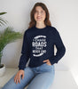 “I Chase Roads That Never End” Crewneck Sweatshirt – For the Wild-Hearted Explorer
