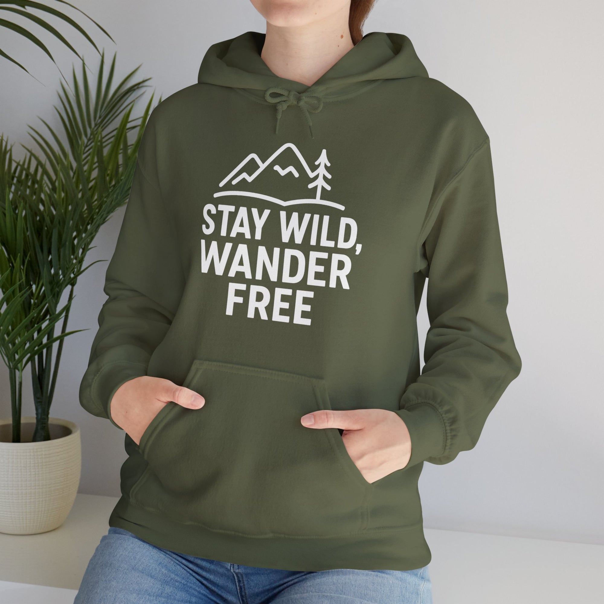 “Stay Wild, Wander Free” Hoodie – For the Soul That Never Settles