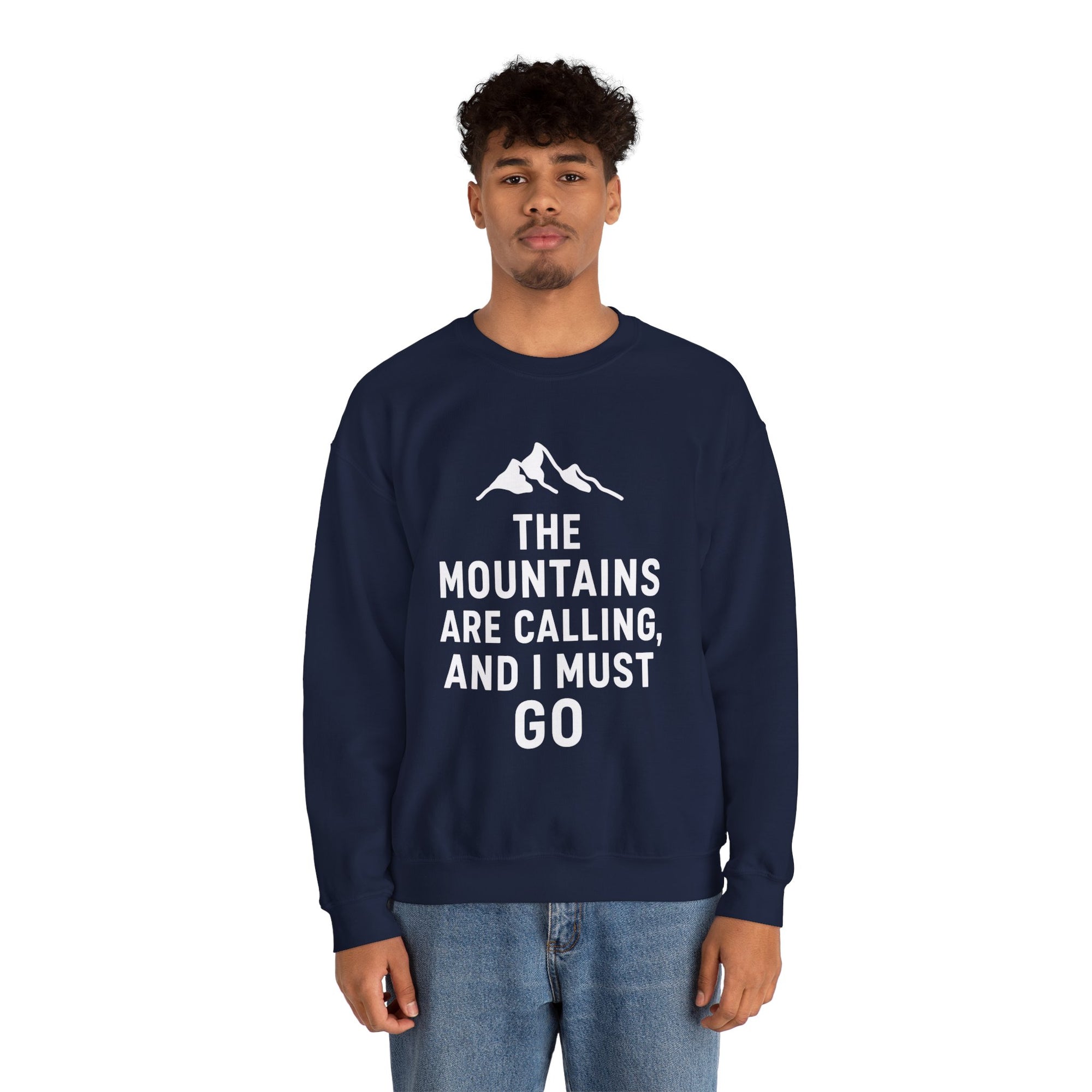 Mountain Crewneck Sweatshirt – “The Mountains” Graphic
